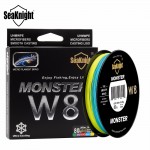 SeaKnight Monster W8 Multi-Color 8 Strands Fishing Line Braid 300M Wide Angle Technology PE Lines For Sea Fishing Wire 20-100LB 