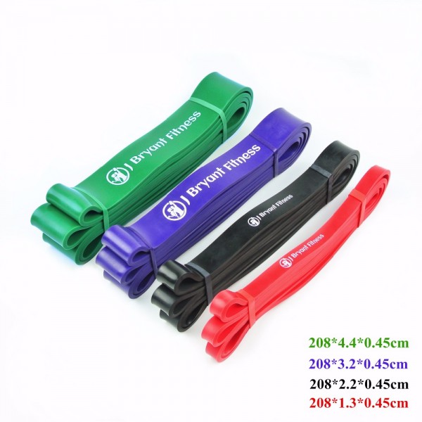 Set of 4 Natural Latex Athletic Rubber Resistance Bands set Gym Expander Crossfit Power Lifting Pull Up Strengthen Muscles