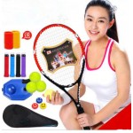 Single  beginner tennis racket Kit Genuine carbon one shot Professional Training