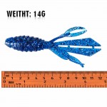 Sougayilang 14g 12cm 3 Colors Soft Fishing Lure Lifelike Rubber Worm Shrimp Fishing Bait Wobbler Jigging Winter Fishing Lure 