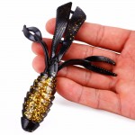 Sougayilang 14g 12cm 3 Colors Soft Fishing Lure Lifelike Rubber Worm Shrimp Fishing Bait Wobbler Jigging Winter Fishing Lure 