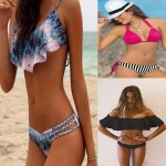 Swimwear Women Swimsuit Push Up Swimwear Female 2017 Sexy Bandeau Bikini Ladies Brazilian Beach Bathing Suit bandage Bikini Set 