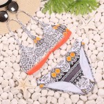 TQSKK Bikinis Women 2017  Swimwear Female Bikini Swimsuit Brazilian Beach Bathing Suits Retro Vintage Print Beachwear Biquini