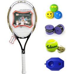 Teloon Tianlong tennis racket and beginner racquet FIRE FLOWER aluminum carbon carbon black F6-
