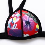 Trangel 2017 Colorful Sexy Bikini Floral Print Bikini set Halter Swimwear Women Bandage Swimsuit Low Waist Padded Bathing suit 