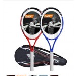 Ultralight carbon tennis racket beginner training men's singles one shot / double shot package