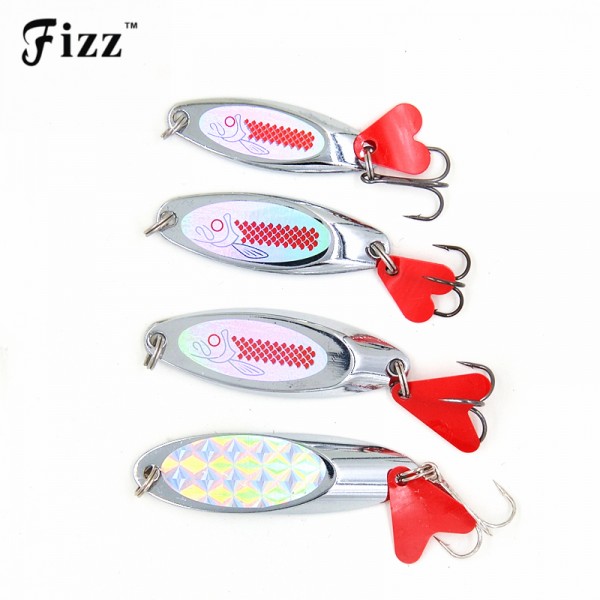 Upgraded Spoon Fishing Lure 10/14/21/28g Spoon Lures with Red Tail Treble Hook Metal Lure for Fishing Hard Bait Fly Fishing