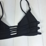 Vertvie Sexy Hollow Out Bikini Set Black Braided Rope Bangdage Push Up Swimsuit Women 2017 For Summer Party Beach Bath Swimwear