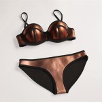 Women's New Sexy Bikini neoprene Swimwear Swimsuit Bath Suit Set Push Up High Quality 