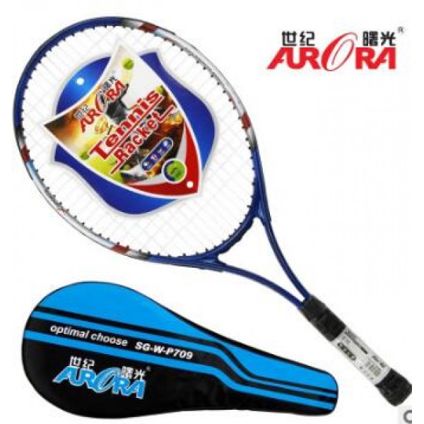 World Pa Long tennis racket male and female adult general aluminum student training tennis racket single tennis