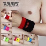 Wrist Support Protect Brand Wristband Aolikes 1 Pair Multicolor Common Basketball Badminton Sports Protection Wristbands
