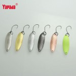 YAPADA Spoon 013 Loong Claw 2g/33mm Multicolor 6pcs/lot Metal Spoon Fishing Lures