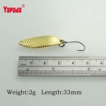 YAPADA Spoon 013 Loong Claw 2g/33mm Multicolor 6pcs/lot Metal Spoon Fishing Lures