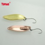 YAPADA Spoon 013 Loong Claw 3g/38mm Multicolor 6pcs/lot Metal Spoon Fishing Lures