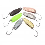 Yapada 6Pcs/lot 3.5g 2.5g 1.5g Loong Scale Metal Spoon Fishing Lure Spoon Sequin Paillette Hard Baits