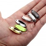 Yapada 6Pcs/lot 3.5g 2.5g 1.5g Loong Scale Metal Spoon Fishing Lure Spoon Sequin Paillette Hard Baits