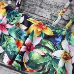 ZAFUL 2017 Women Sexy Off The Shoulder Floral Print Flounce Bikini Set Swimsuit Bathing Suit Biquinis Maillot De Bain Swimwear