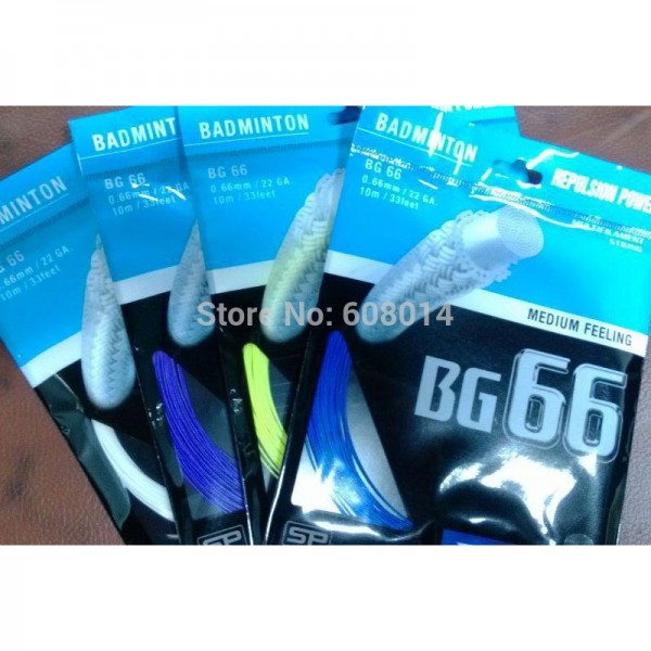 badminton racket string BG66 10m*0.7mm nylon  mix colors 100 pieces/lot