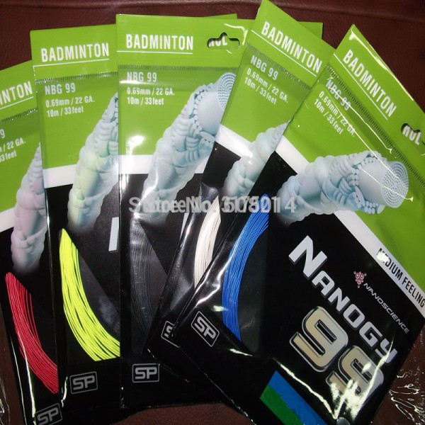 badminton string nanogy 99 10m*0.7mm mix colors/Model 100 pieces/lot