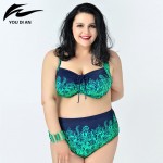high waist bikini 2016 women plus size swimwear New Bikinis Women Swimsuit Biquini Brazilian Bikini Set beach wear