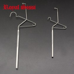 hot 2sizes Large&Small English style Whip Finisher/ stainless steel SS handle W/F Fly Tying Tools for flies hook knoting Nodules