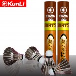 hot sale KUNLI-08 top grade black goose feather badminton Shuttlecock goose feather shuttlecock for training free shipping