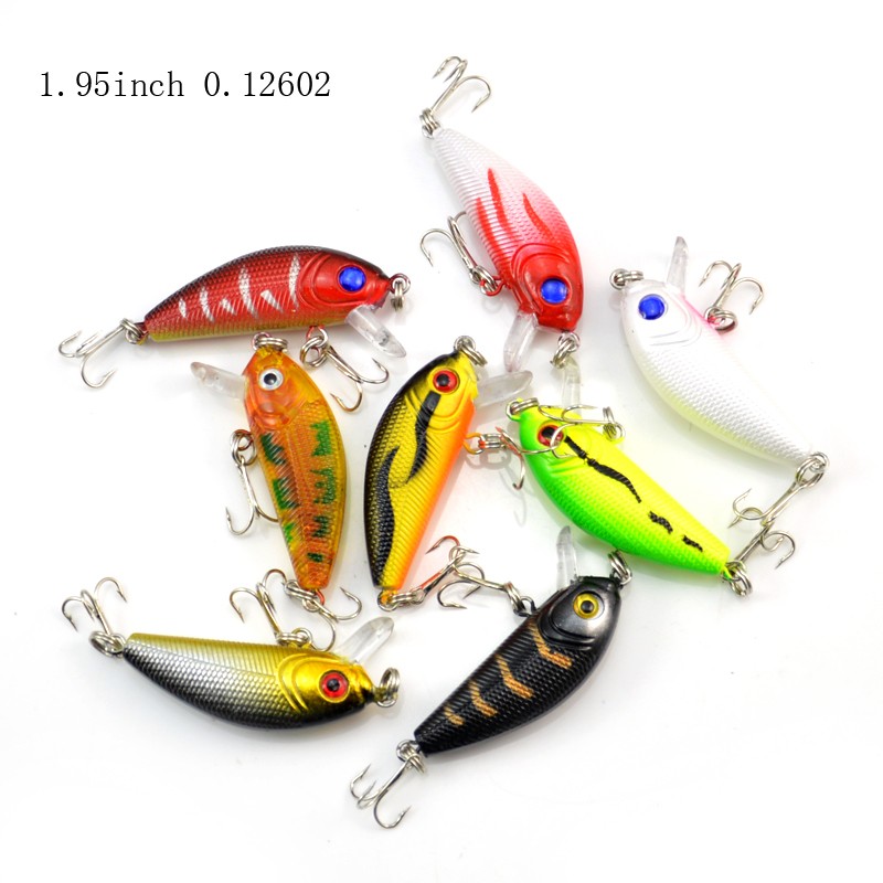 1-Pack-8Pcs-36g-5cm-Carp-Artificial-Bait-Fishing-Lures-Wobbler-Fish-Minnow-Bass-Lure-Crankbait-Trout-32590483536