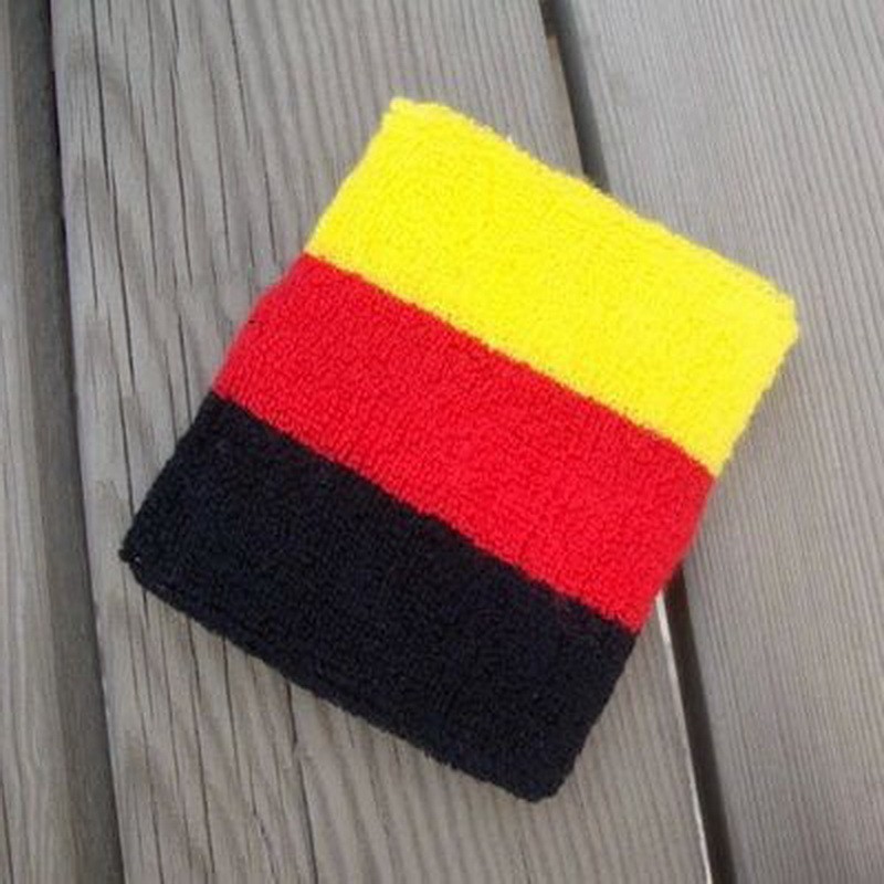 1-Pair-New-Cotton-Striped-Wristband-Sport-Sweatband-Gym-Badminton-Padel-Tennis-Wrist-Brace-Carpal-Tu-32258807839