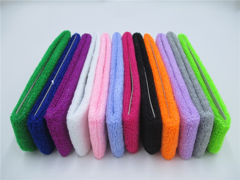 100-Cotton-Thick-Tower-Sports-Headband-Tennis-Badminton-Basketball-Sweatband-Head-Sweat-Band-Basketb-32655659339