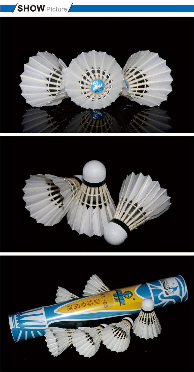 100-Original-KUNLI-05-shuttlecock--Class-A-straight-duck-feather-badminton-shuttlecock-badminton-shu-802928685