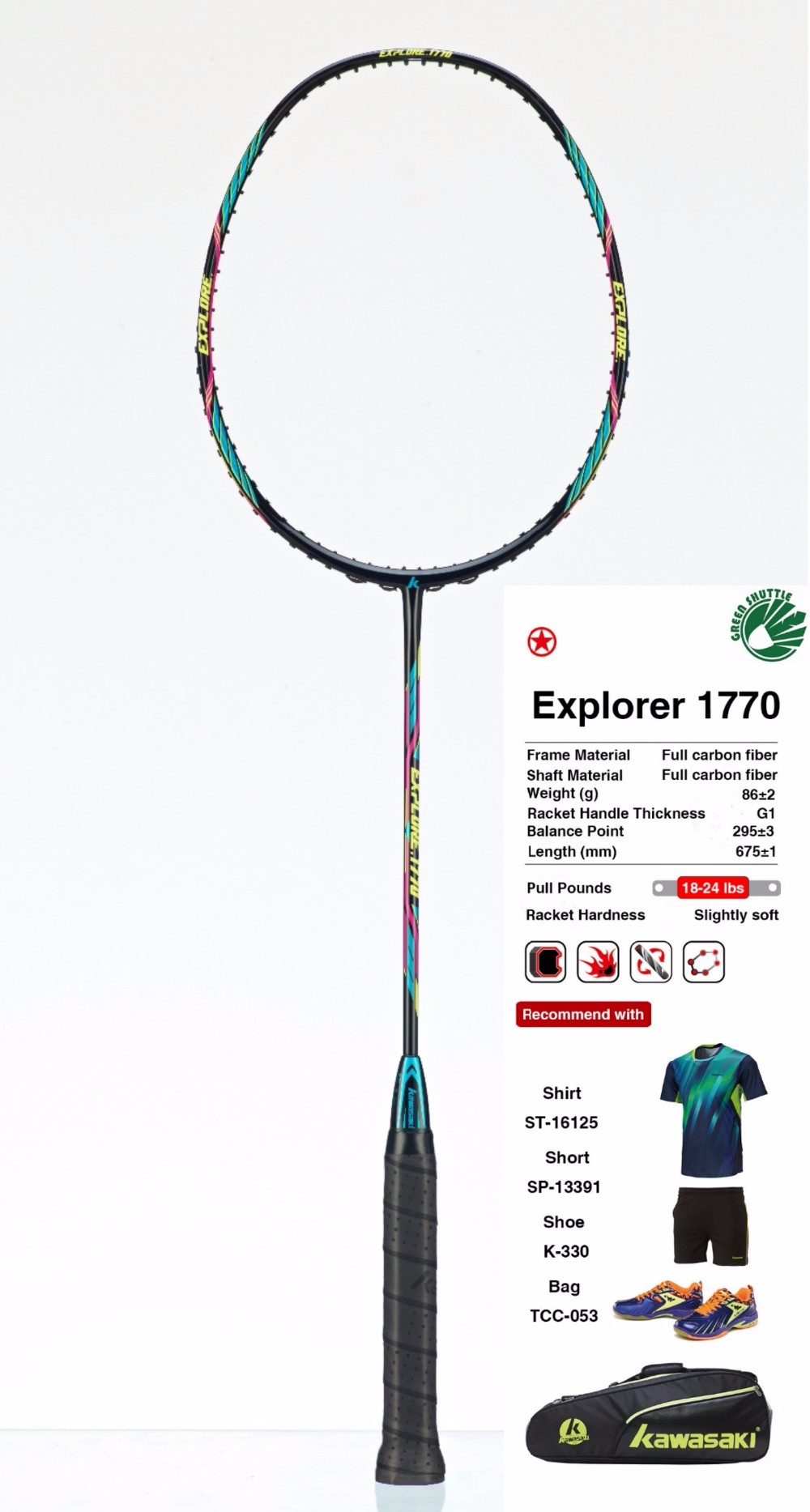 100-Original-Kawasaki-1770-1880-1990-Full-Carbon-Badminton-Racket-Raquette-Badminton-With-3-Gift-32685763796