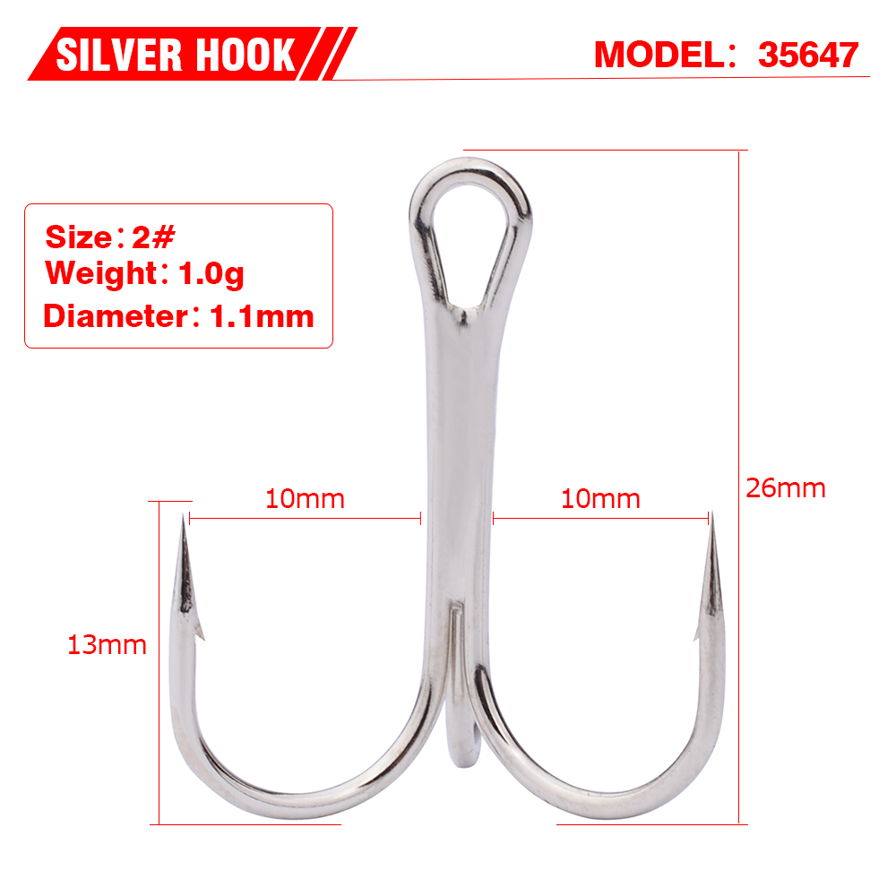 100PC-Fishing-Hook-Silver-Color-FISHHOOK-Overstriking-Antirust-Fishing-Tackle-2-10-High-Carbon-Steel-32224335095