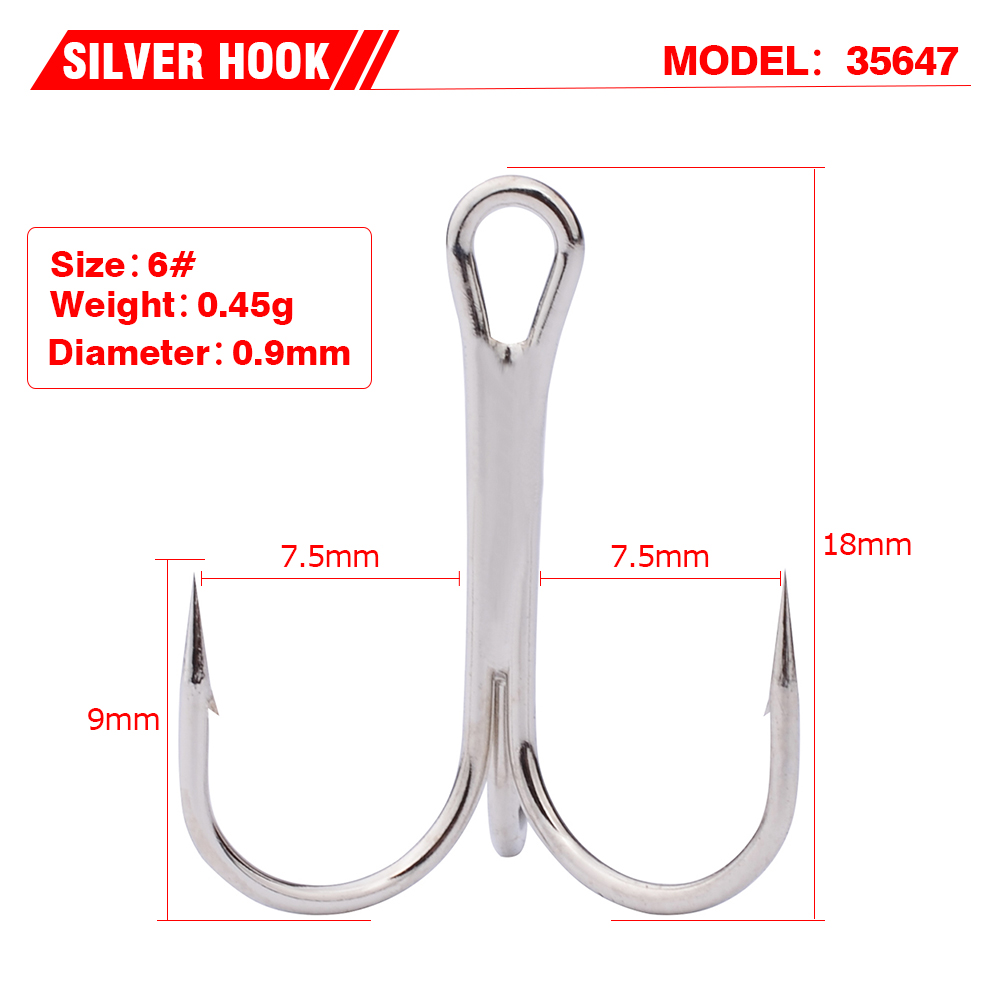 100PC-Fishing-Hook-Silver-Color-FISHHOOK-Overstriking-Antirust-Fishing-Tackle-2-10-High-Carbon-Steel-32224335095