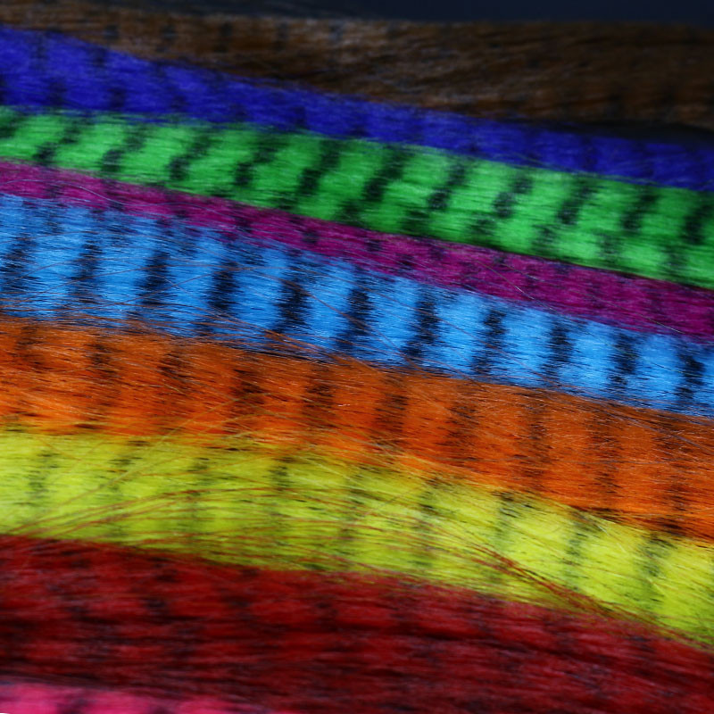10Packs-10Colors-Assortment-Fly-Fishing-zebra-stripsampveins-pseudo-hair-Fibers-Black-barred-Synthet-32555973268