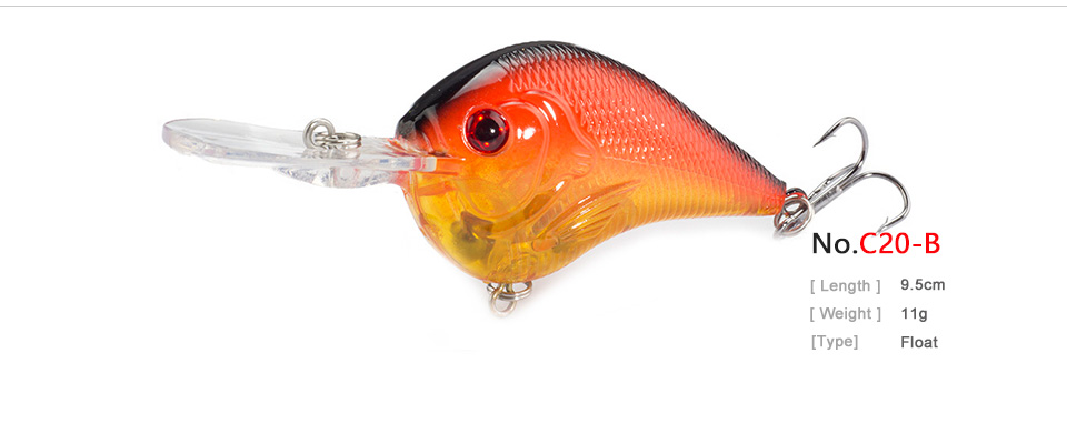 1PCS-Fishing-Lure-Deep-Swimming-Crankbait-95cm114g-Hard-Bait-5-colors-available-Tight-Wobble-Slow-Fl-32392852119