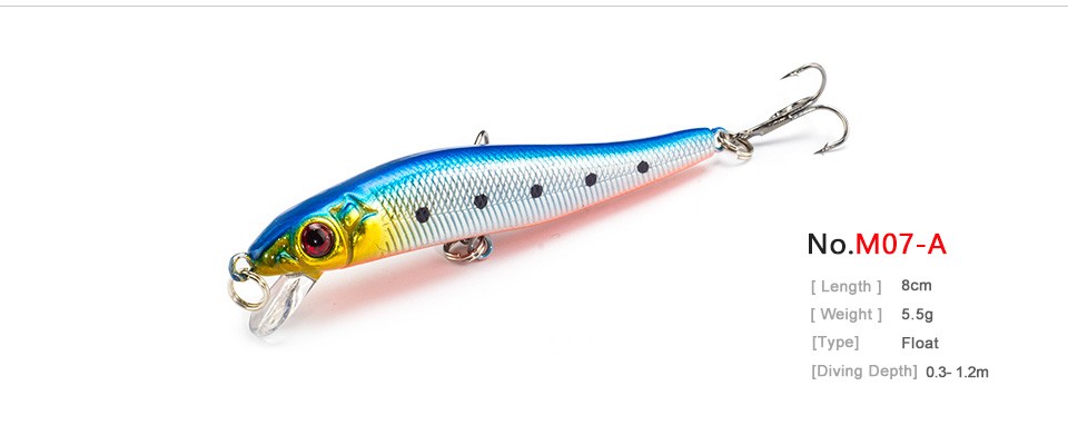 1PCS-SEALURER-Minnow-Hard-Bait--Fishing-Lures-5-Colors-You-Can-Chose-With--3D-Eyes-8cm55g-32394934217