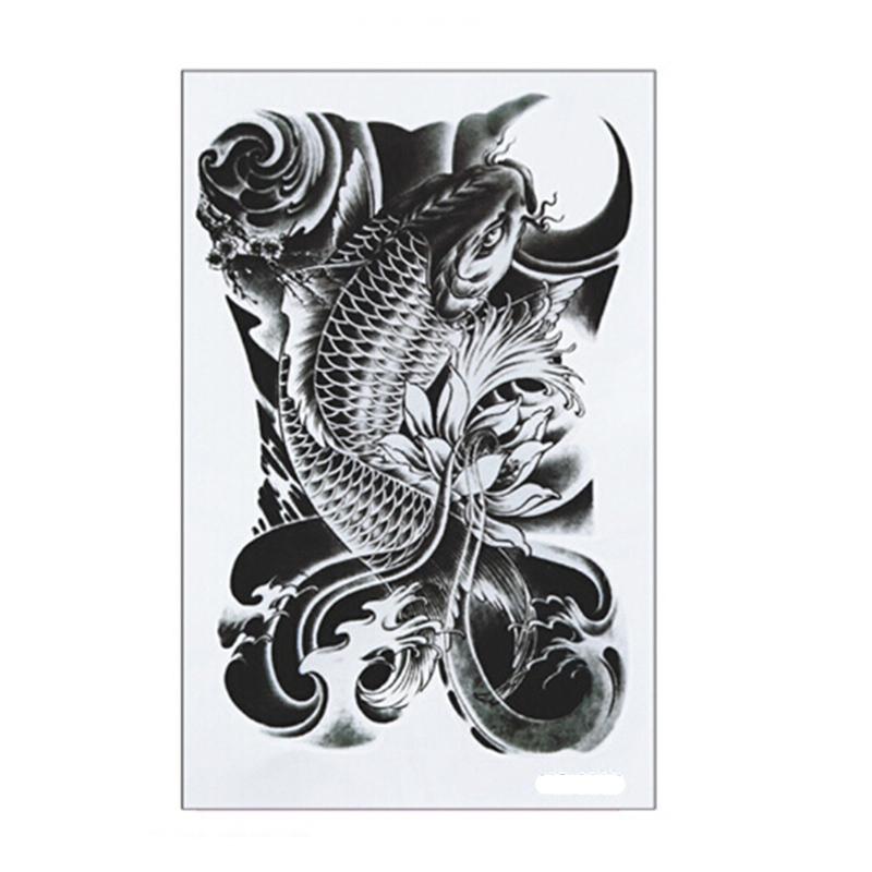 1Pcs-Hot-Black-Fish-Waterproof-Tattoo-Stickers-On-Arm-On-The-Body-Fake-Tatoo-Sleeve-For-Women-Body-A-32671726873