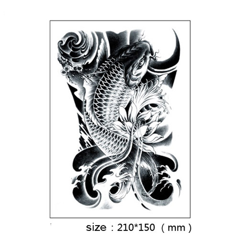 1Pcs-Hot-Black-Fish-Waterproof-Tattoo-Stickers-On-Arm-On-The-Body-Fake-Tatoo-Sleeve-For-Women-Body-A-32671726873