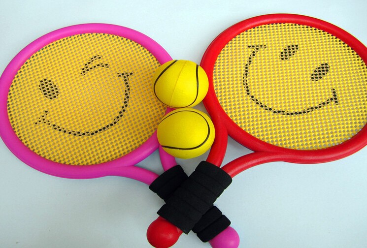 2Racketand2ballsafetykidschildchildrentennistoysbaubleoutdoorsportsplaygame-32608831155