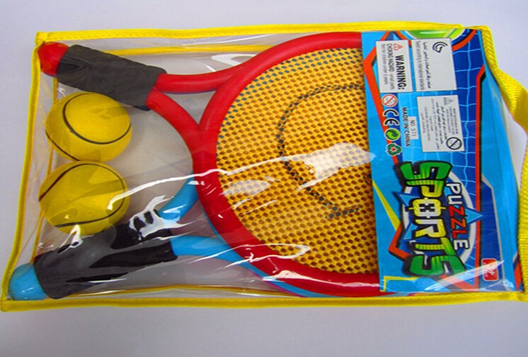 2Racketand2ballsafetykidschildchildrentennistoysbaubleoutdoorsportsplaygame-32608831155