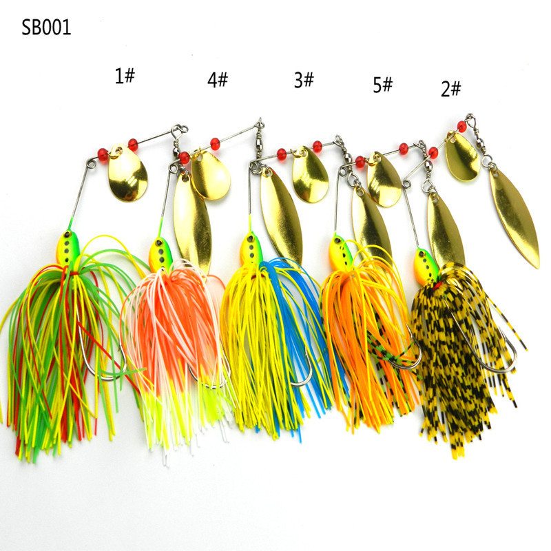 5pcs-163g-Spinnerbait-Black-Large-Mouth-Bass-Fish-Metal-Bait-Sequin-Beard-Pike-Fishing-Tackle-Rubber-32789660553