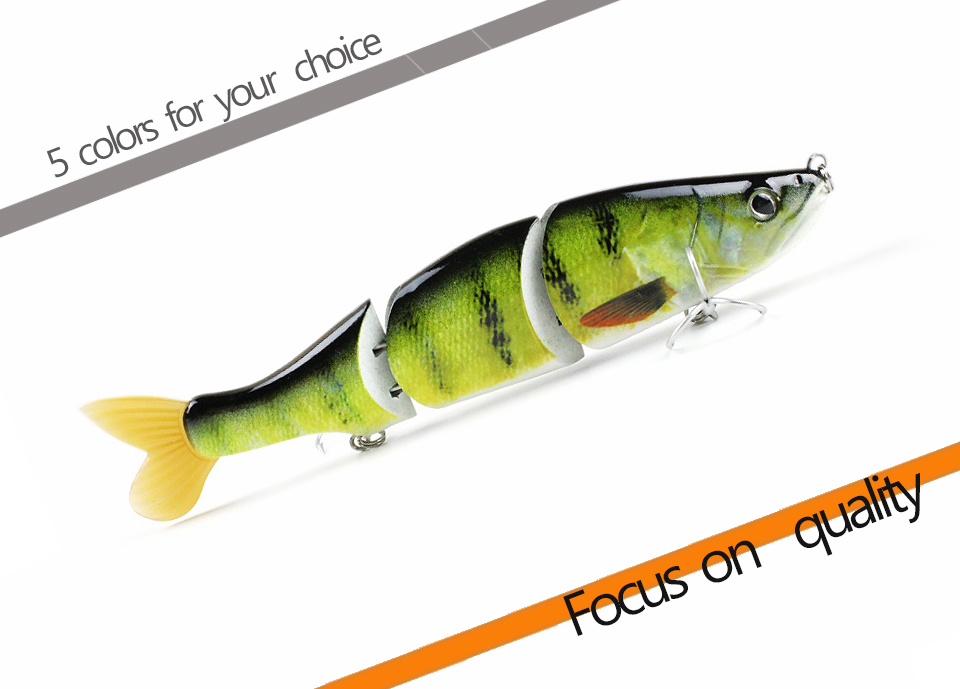 65quot48g--New-Pike-Fishing-Lure-Artificial-Fish-Bait-3-Segment-Crankbait-Lifelike-Swimbait--VMC-Hoo-32606903293