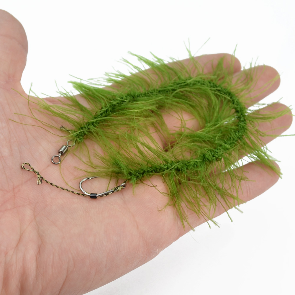 8pcs-Hirisi-Weed-Carp-Fishing-Hook-Ready-Made-Hair-Combi-Rig-Teflon-Hook-Ready-Tied-32793524204