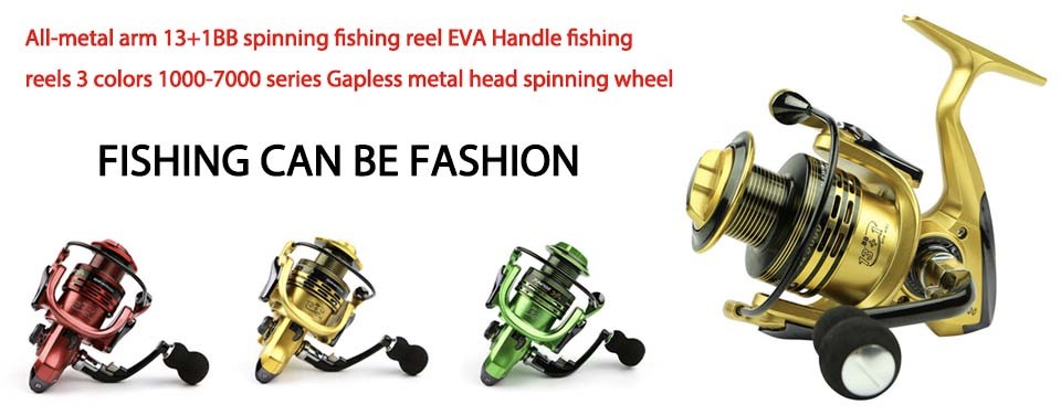 All-metal-arm-131BB-spinning-fishing-reel-EVA-Handle-fishing-reels-3-colors-1000-7000-series-Gapless-32674768249