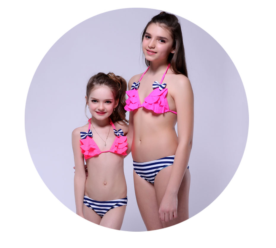 Andzhelika-2017-New-Bikinis-Set-Children39s-Swimsuit-Cute-Bow-Solid-striped-Bottom-Girls-Swimwear-Sw-32794127546