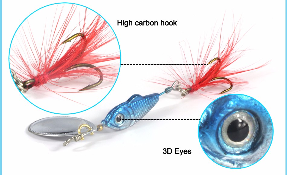 DAGEZI-Blue-Metal-Sequins-Fishing-Lure-Spoon-Lure-with-Feather-Noise-Paillette-Hard-Baits-with-Trebl-32713611315
