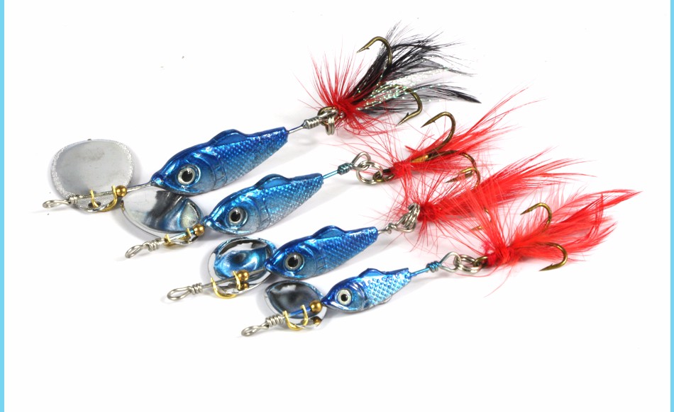 DAGEZI-Blue-Metal-Sequins-Fishing-Lure-Spoon-Lure-with-Feather-Noise-Paillette-Hard-Baits-with-Trebl-32713611315