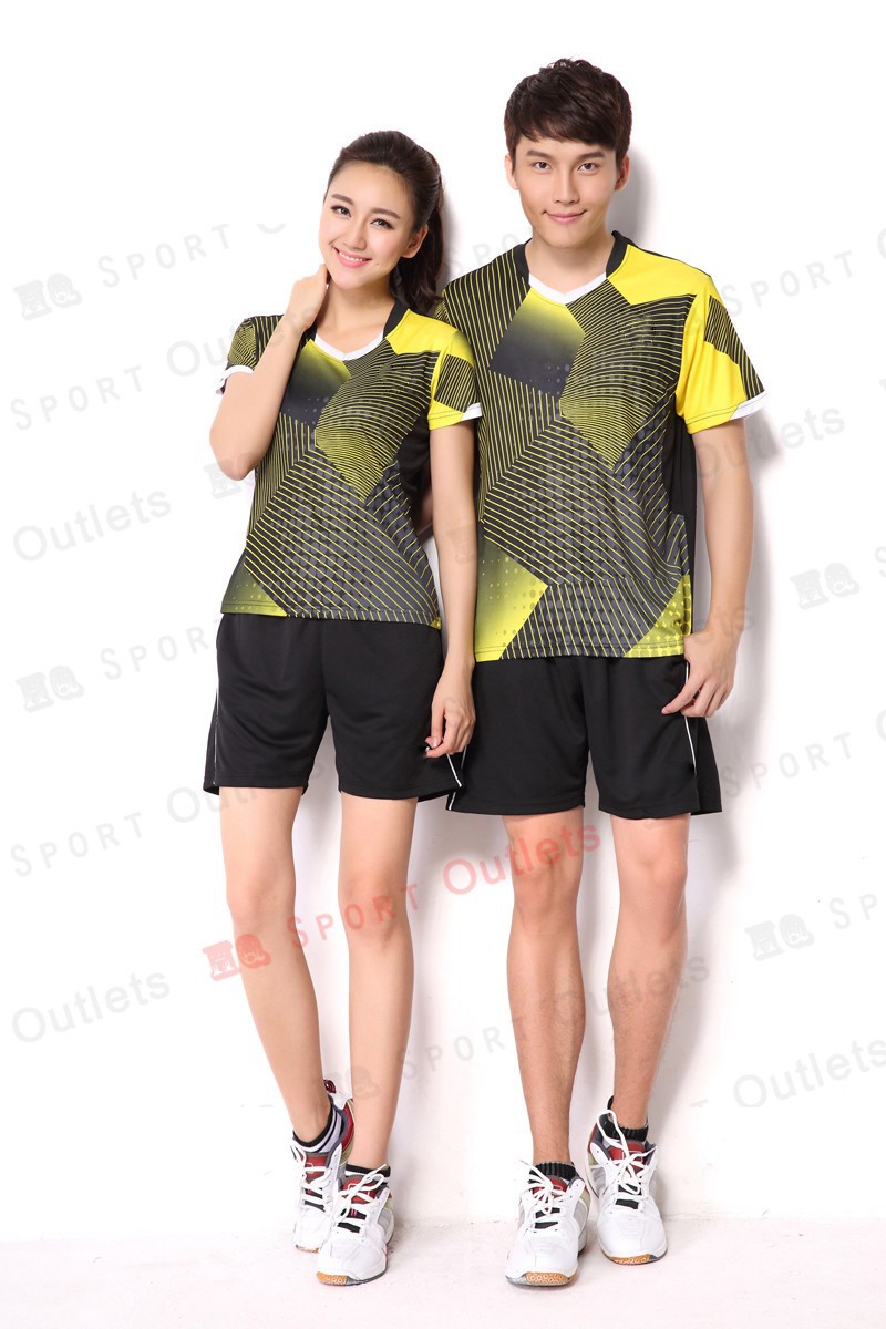 Free-Shipping-Badminton-Set--T-shirt--Shorts-T5005-Team-Women-Stripe-Design-Badminton-Table-Tennis-S-32459516524