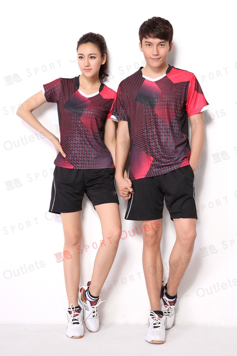 Free-Shipping-Badminton-Set--T-shirt--Shorts-T5005-Team-Women-Stripe-Design-Badminton-Table-Tennis-S-32459516524