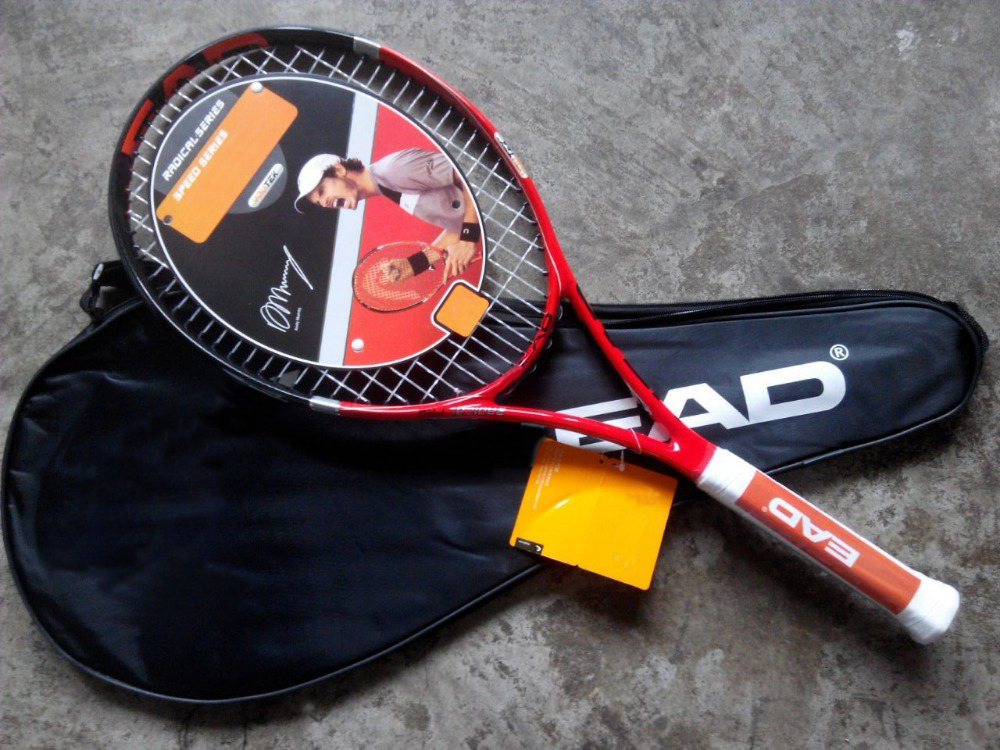 GenuineCarbonFiberTennisRacketRacquetsEquippedwithBagL4TennisheadGripSize414raquetasdetenisFreeShipping-32533741243